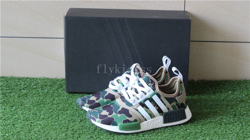 Top BAPE x Adidas NMD BAPE camo R1